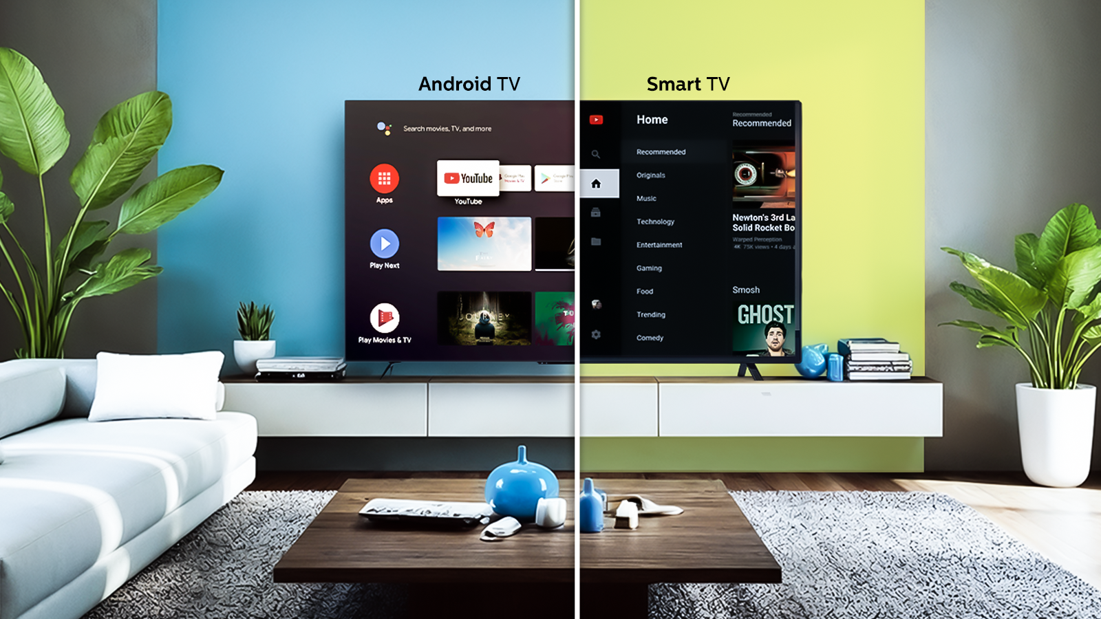differences between android tv and smart tv