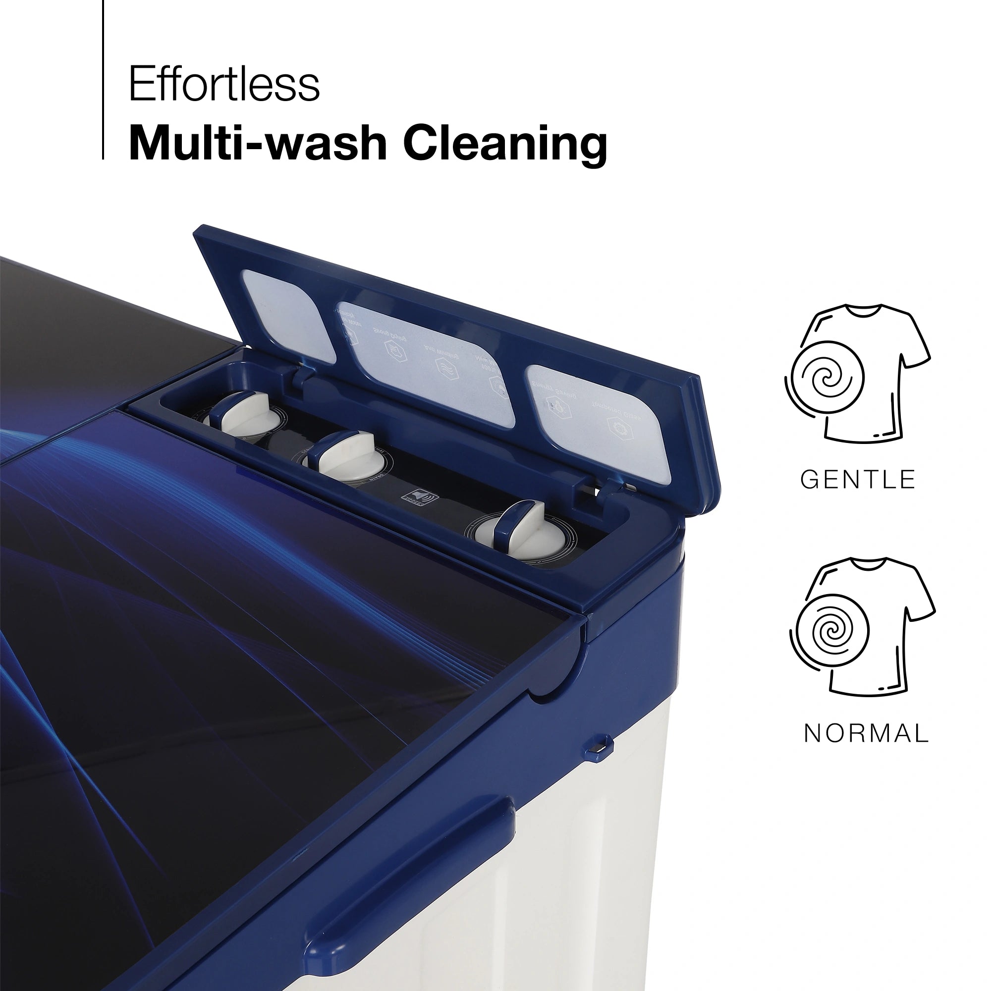 Sansui 10 kg 5 Star with Premium Full Glass Lid, Power Dry, Soft Close, Dynamic Pulsator Semi-Automatic Top Load Washing Machine (JSC100S-PFGB)