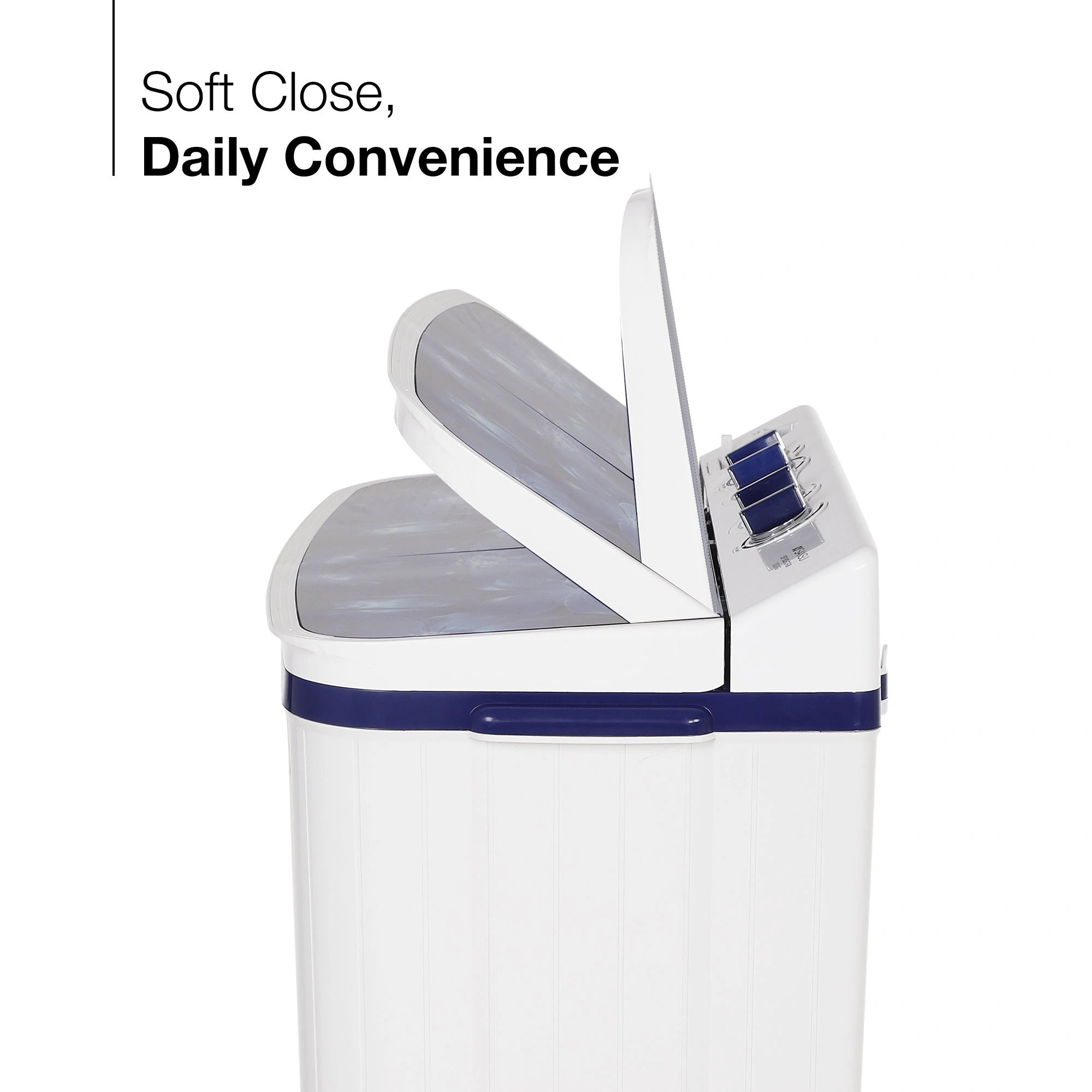 Sansui 10 kg 5 Star with Glass Top, Power Dry, Dual Waterfall, Soft Close and Dynamic Pulsator Semi-Automatic Top Load Washing Machine (JSP100S-CFGB)