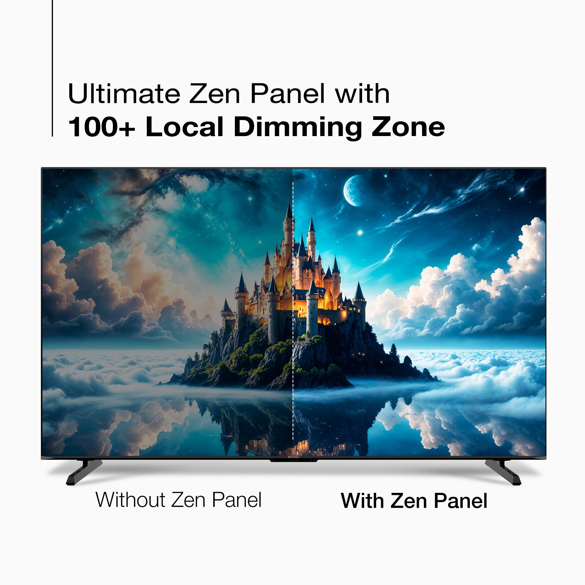 Sansui 100 Inch tv with Zen Panel