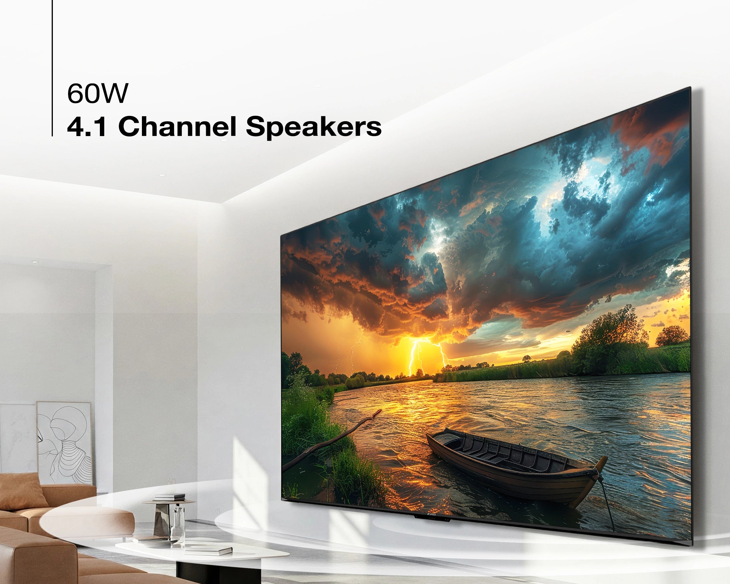 Sansui 100 Inch Tv with Dolby Atmos sound