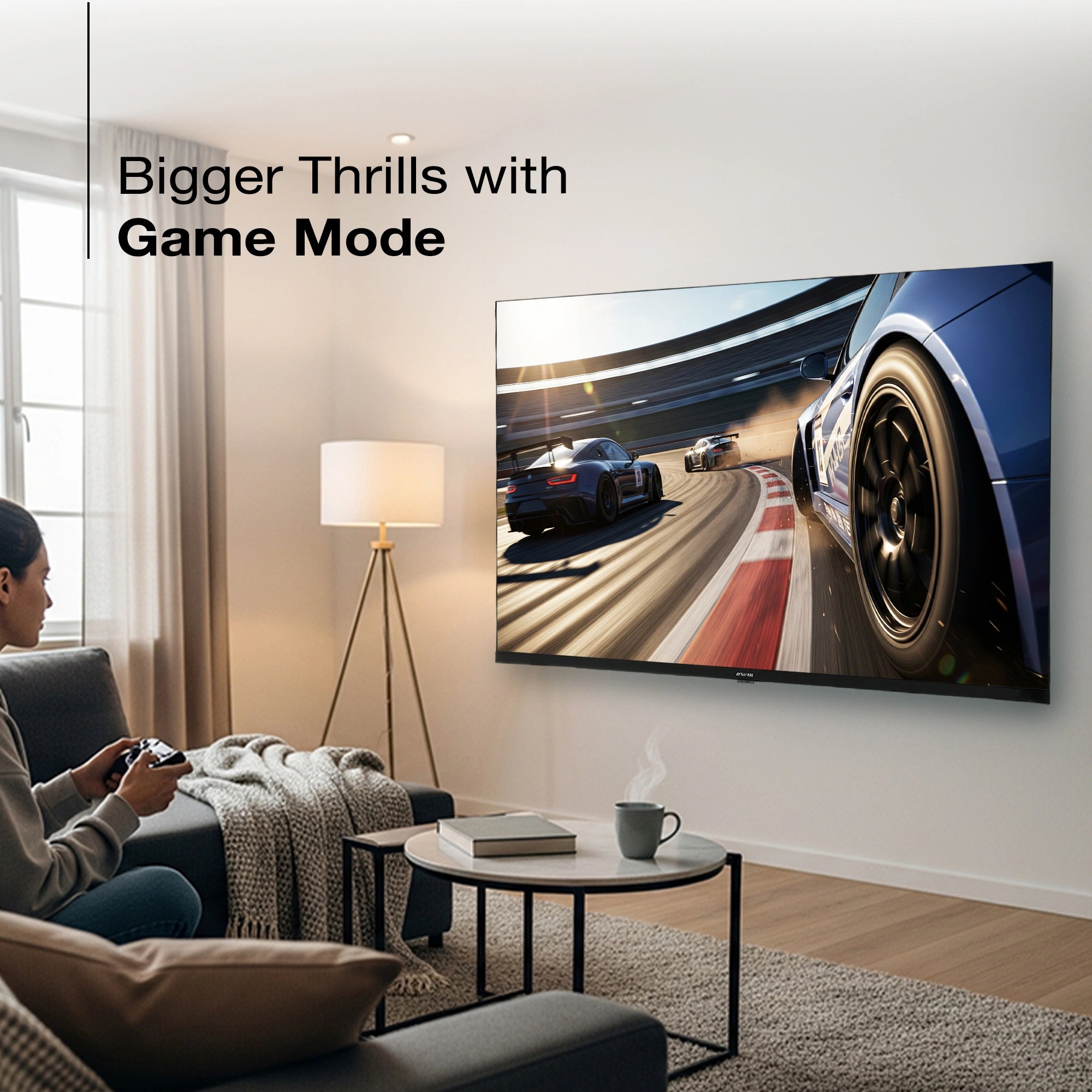 Sansui 109cm (43) Google TV with Full HD, HLG Display, Dolby Audio, Surround Sound, Box Speaker, HDR10 & Google Assistant