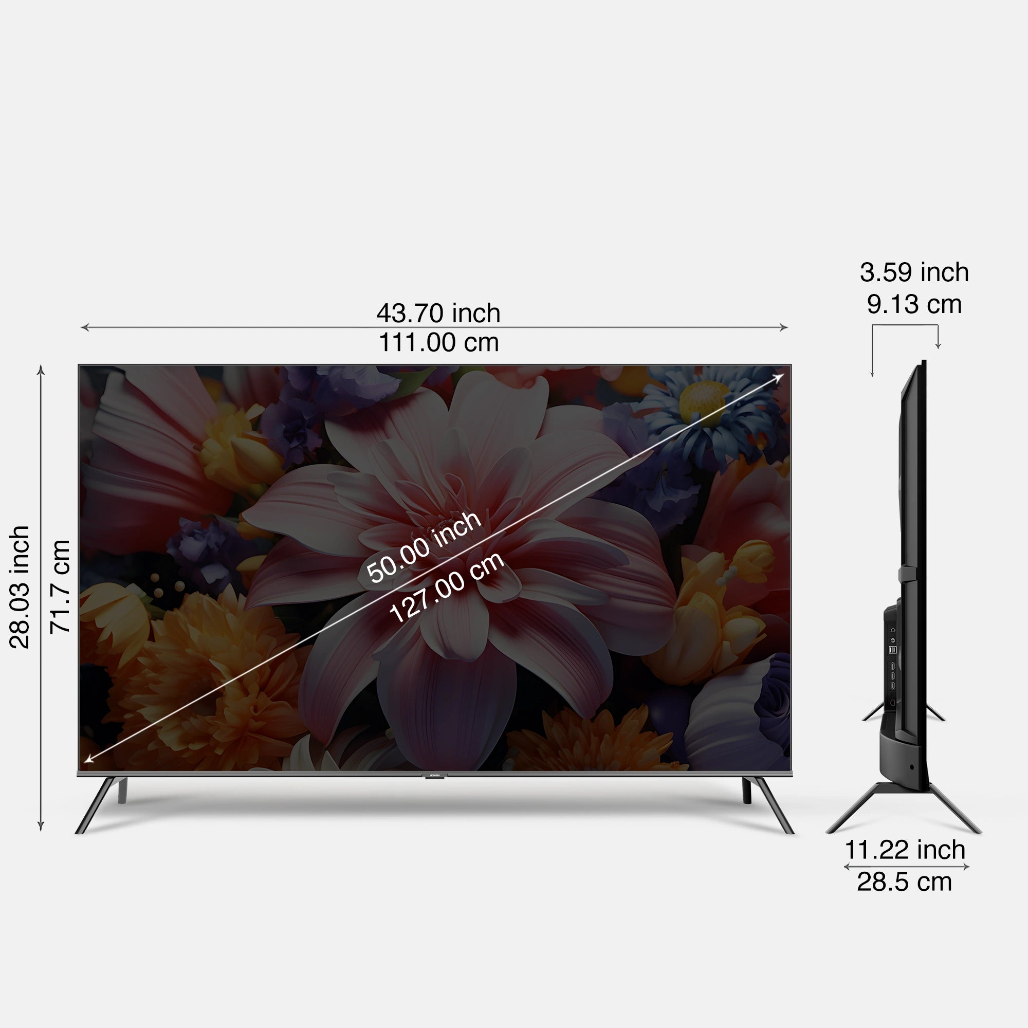 Sansui 127cm (50 ) QLED (4K) Google TV with HDR10, Dolby Audio, DTS, Surround Sound, Google Assistant & Zen Panel