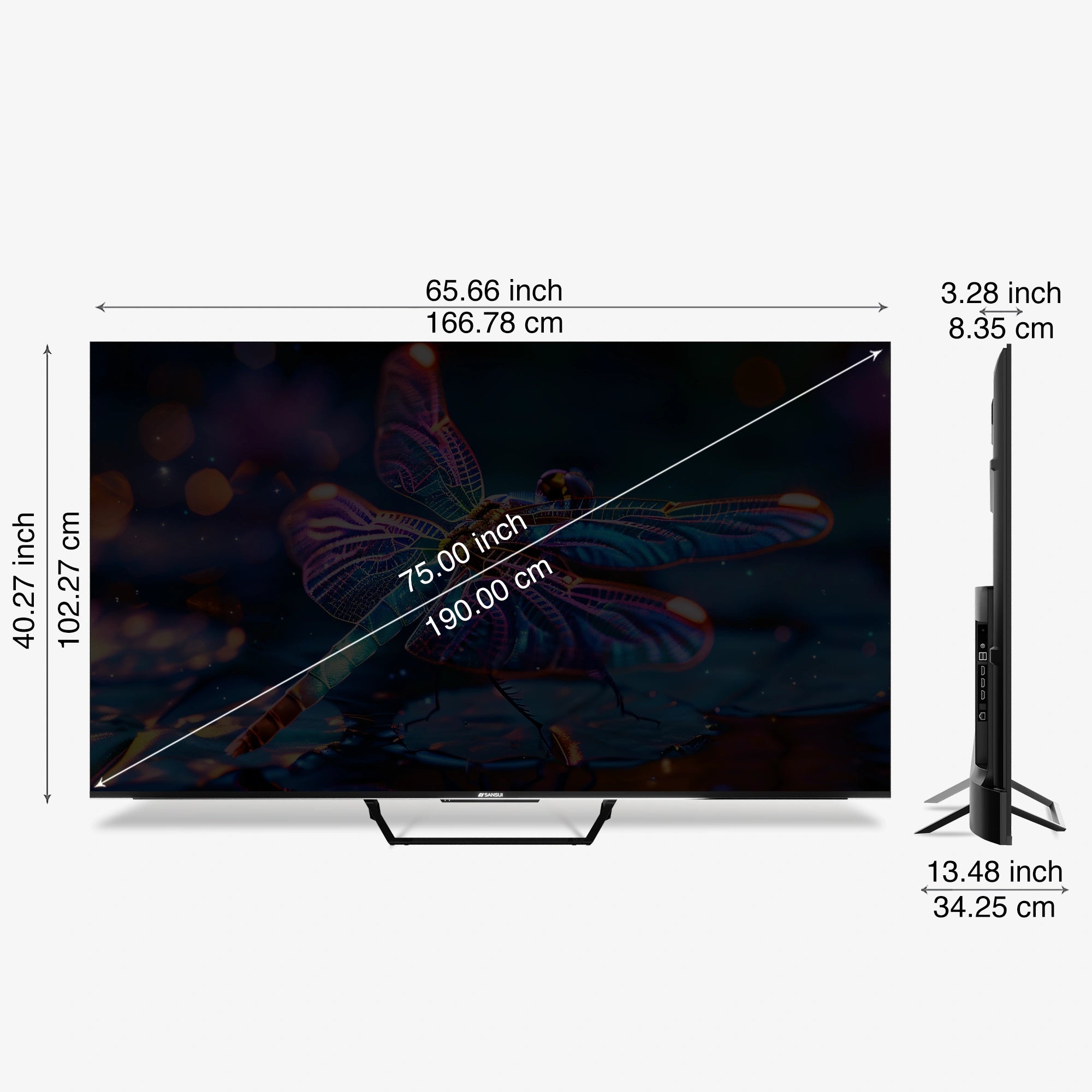 Sansui 75 Inch Smart Google TV