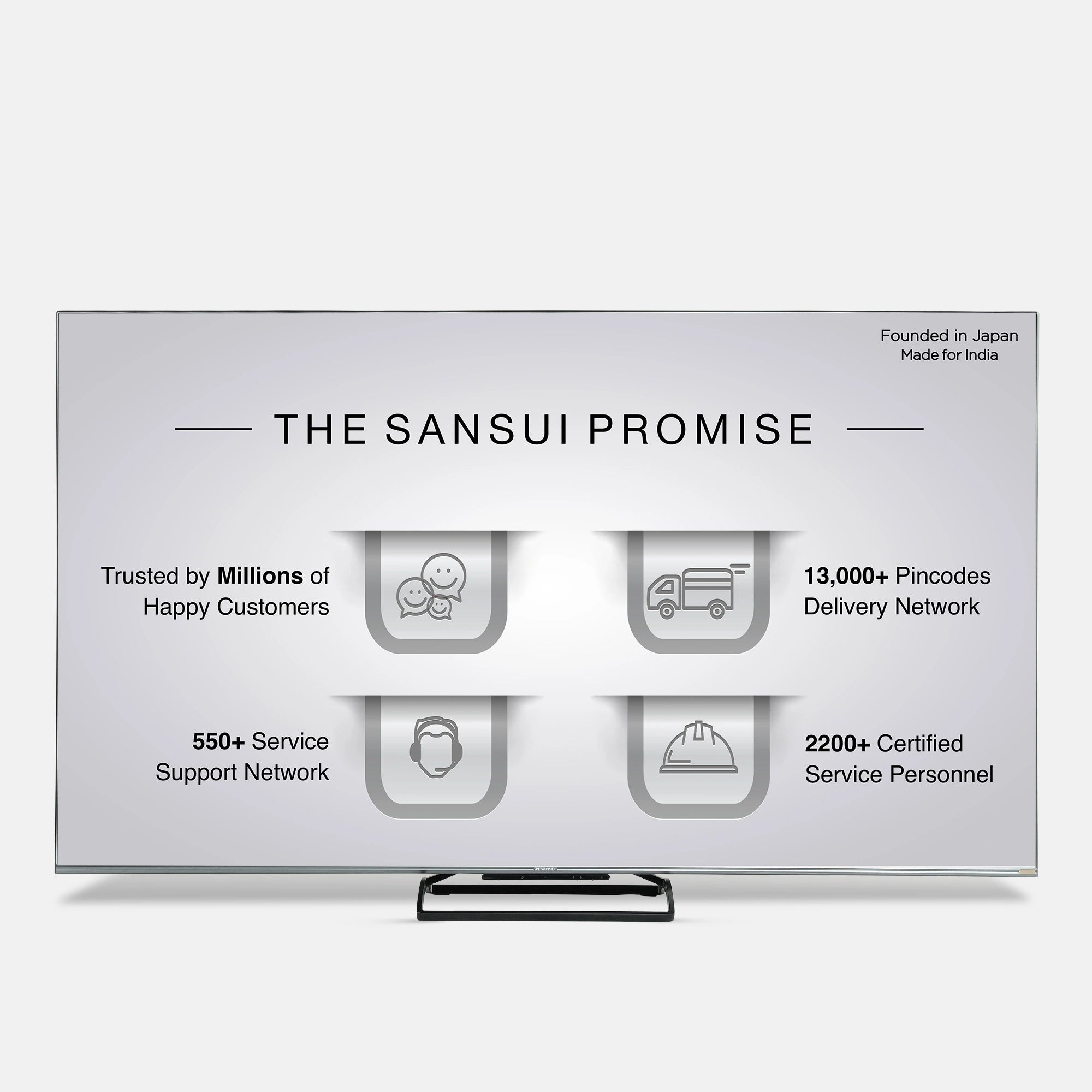 Sansui 190cm (75) Google TV Mini-LED (4K), HDR 10+, Dolby Vision, Dolby Atmos with 85W Speaker, Subwoofer & Tweeters