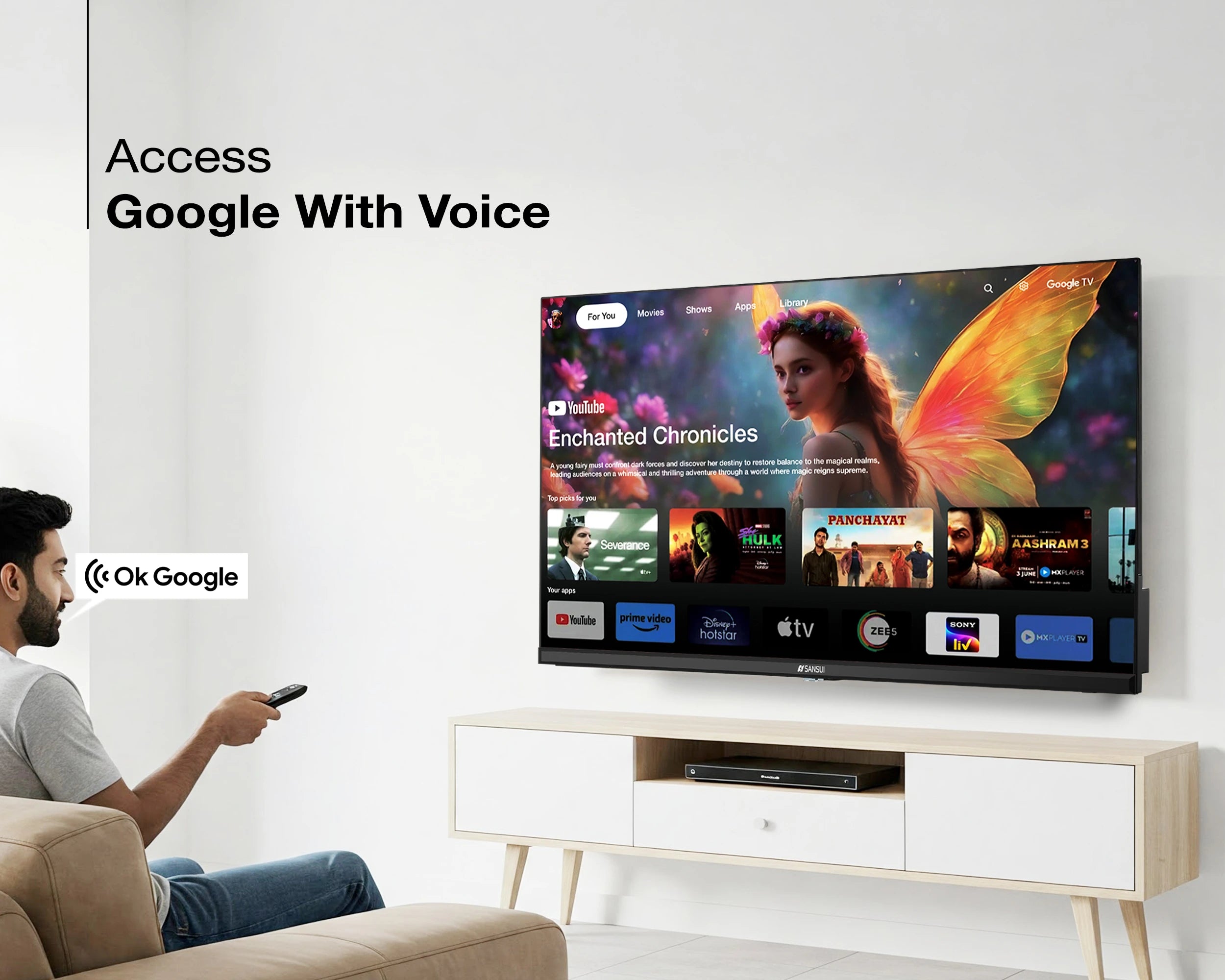 Sansui 32 Inch Voice Search TV