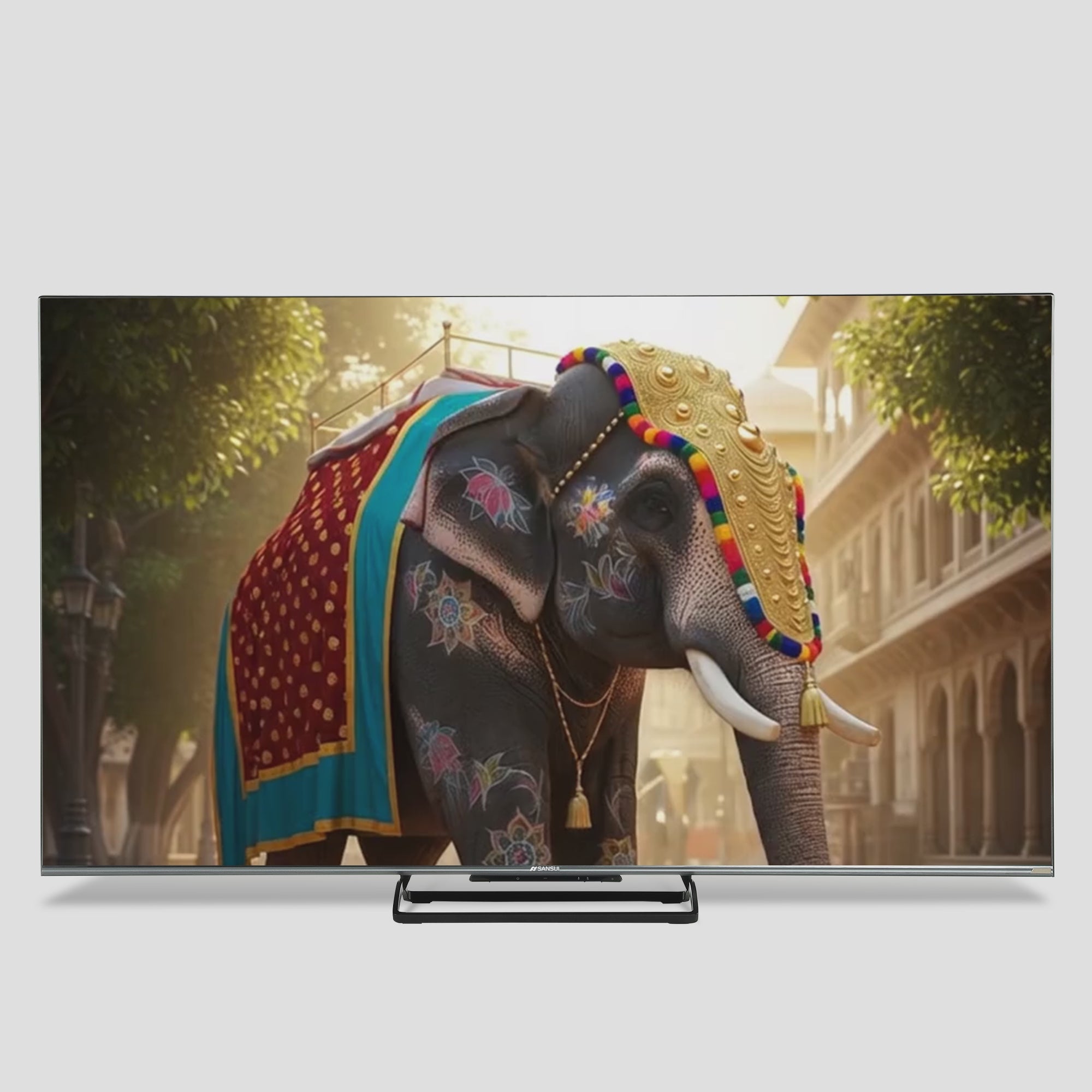 Sansui 165 cm (65) Google TV Mini LED (4K), HDR10+ with Dolby Vision, Dolby Atmos & 85W Speaker System with Subwoofer and Tweeters