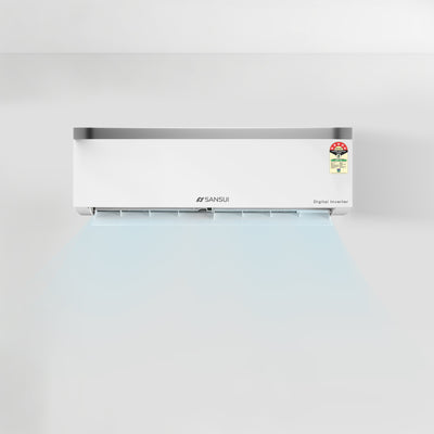 Sansui 1.5 Ton 5 Star Split Inverter AC with Zen Cool, 5-In-1 Convertible Mode, 4-Way Swing, 100% Copper Tubing & Blue Fin (JSP185SI24A1)