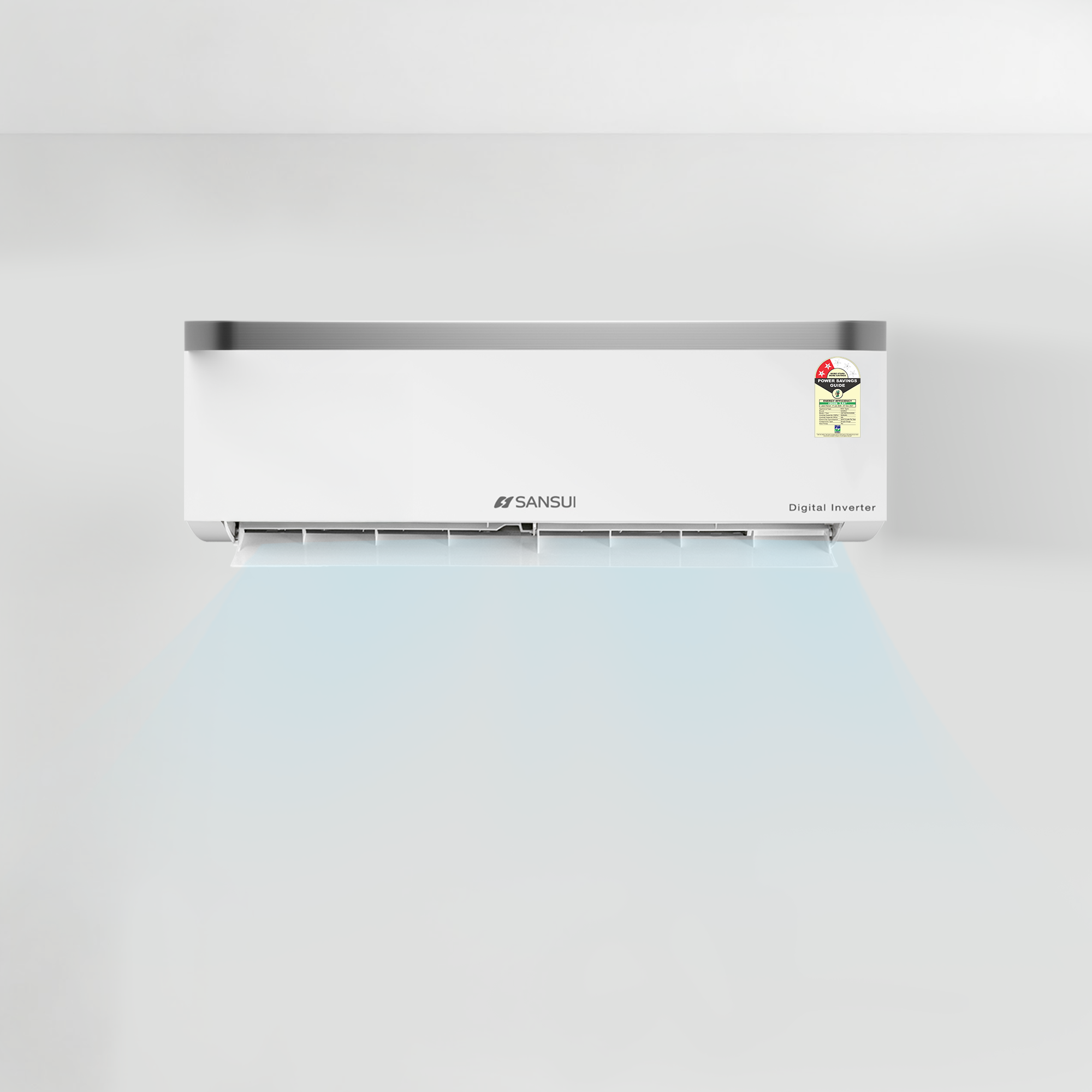 Sansui 1.5 Ton 2 Star Fixed Speed Split  AC with Zen Cool, 4-Way Swing, 100% Copper Tubing & Blue Fin (JSP182FSCG)