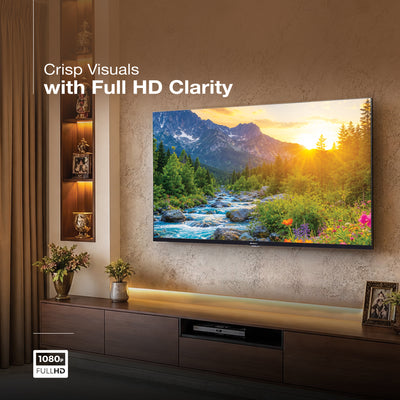 Sansui 109cm (43) Full HD Coolita TV with Dolby Audio, Surround Sound, Bezel-less Design & A+ Panel (JSWD43CSFHD)
