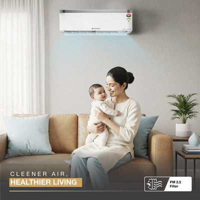 Sansui 1.5 Ton 5 Star Split Inverter AC with Zen Cool, 5-In-1 Convertible Mode, 4-Way Swing, 100% Copper Tubing & Blue Fin (JSP185SI24A1)