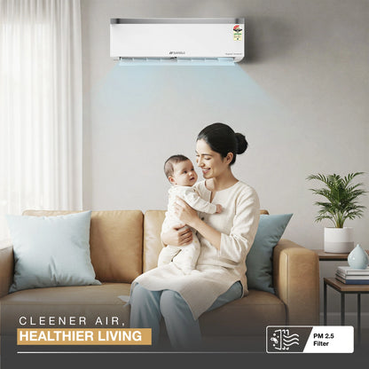 Sansui 1 Ton 3 Star Split Inverter AC with 100% Copper Tubing, Zen Cool Technology, 5-In-1 Convertible Mode, 4-Way Swing & Blue Fin