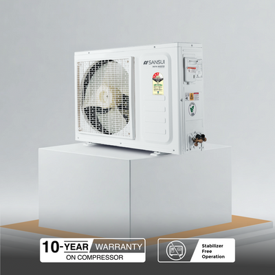 Sansui 1.4 Ton 3 Star Split Inverter AC with 100% Copper Tubing, Zen Cool Technology, 5-In-1 Convertible Mode, 4-Way Swing & Blue Fin (JSP173SICG)