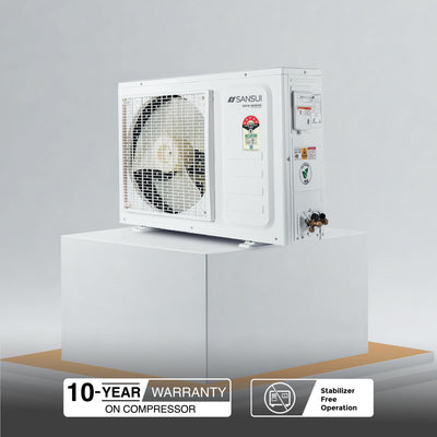 Sansui 1.5 Ton 5 Star Split Inverter AC with Zen Cool, 5-In-1 Convertible Mode, 4-Way Swing, 100% Copper Tubing & Blue Fin (JSP185SI24A1)