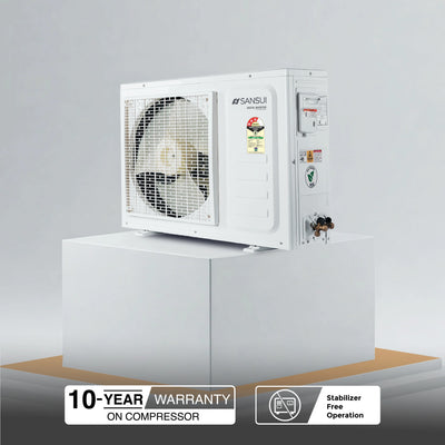 Sansui 1.4 Ton 3 Star Split Inverter AC with 100% Copper Tubing, Zen Cool Technology, 5-In-1 Convertible Mode, 4-Way Swing & Blue Fin (JSP183SICFB1)