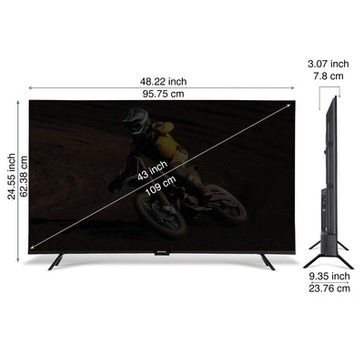 Sansui 109 cm (43) Google TV Ultra (4K), HDR10+, HSR 120 Hz with Dolby Audio & 30W Box Speaker (JSW43UG23)