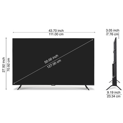 Sansui 127cm (50) UHD Google TV with HDR10, Dolby Audio, Surround Sound, Google Assistant & FloLED (JSW50UG23)