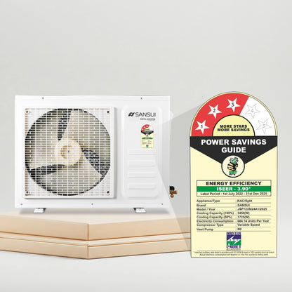 Sansui 1 Ton 3 Star Split Inverter AC with 100% Copper Tubing, Zen Cool Technology, 5-In-1 Convertible Mode, 4-Way Swing & Blue Fin