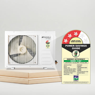 Sansui 1.5 Ton 3 Star Split Inverter AC with 100% Copper Tubing, Zen Cool Technology, 5-In-1 Convertible Mode, 4-Way Swing & Blue Fin (JSP183SI24A1)