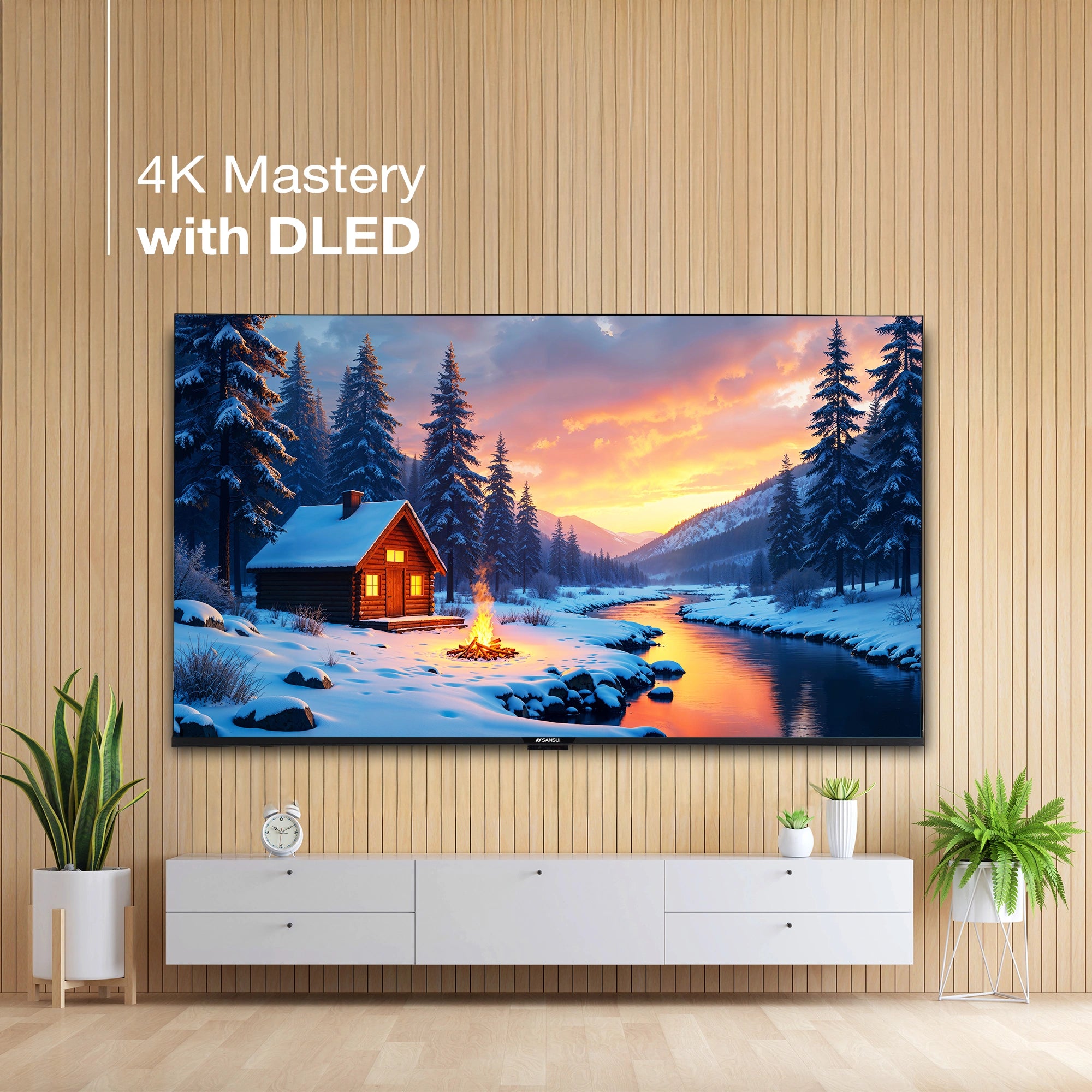 Sansui 109 cm (43) Google TV Ultra (4K), HDR10+, HSR 120 Hz with Dolby Audio & 30W Box Speaker