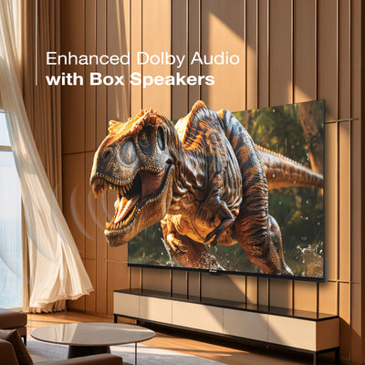 Sansui 109 cm (43) Google TV Ultra (4K), HDR10+, HSR 120 Hz with Dolby Audio & 30W Box Speaker (JSW43UG23)