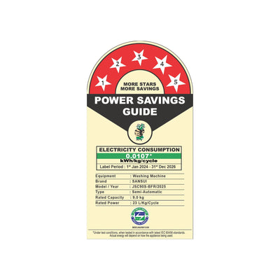 Sansui 9 kg 5 Star with Rust-Free Fiber top, Air Dry and Dynamic Pulsator Semi Automatic Top Load Washing Machine Red  (JSC90S-BFR)