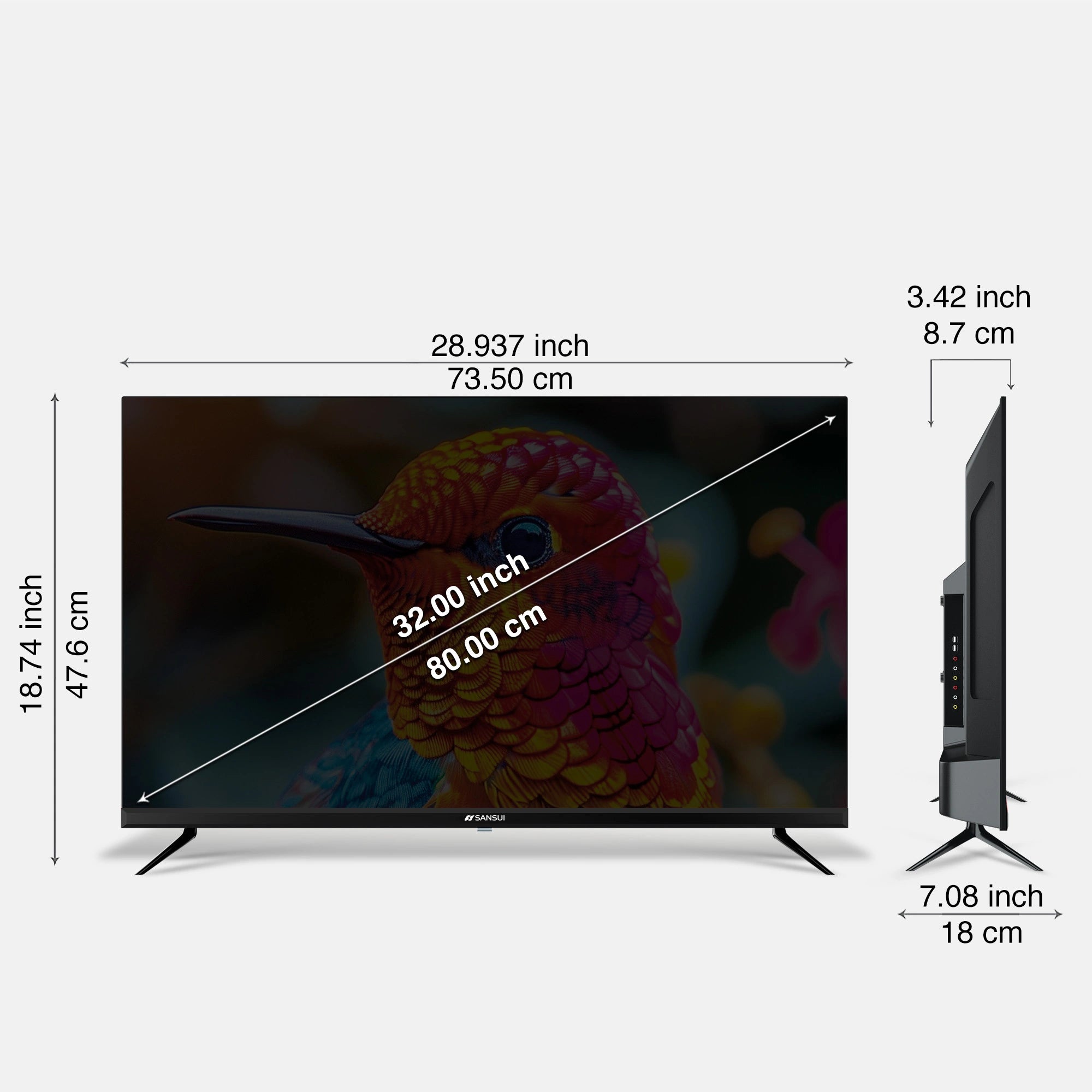 Sansui 80 cm (32) Coolita TV With HD Display, A+ Panel, Dolby Audio & Surround Sound
