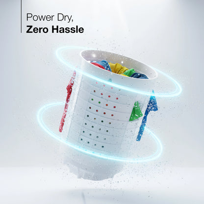 Sansui 10 kg 5 Star with Glass Top, Power Dry, Dual Waterfall, Soft Close and Dynamic Pulsator Semi-Automatic Top Load Washing Machine (JSP100S-CFGB)