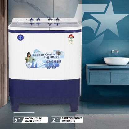 Sansui 10 kg 5 Star with Glass Top, Power Dry, Dual Waterfall, Soft Close and Dynamic Pulsator Semi-Automatic Top Load Washing Machine (JSP100S-CFGB)