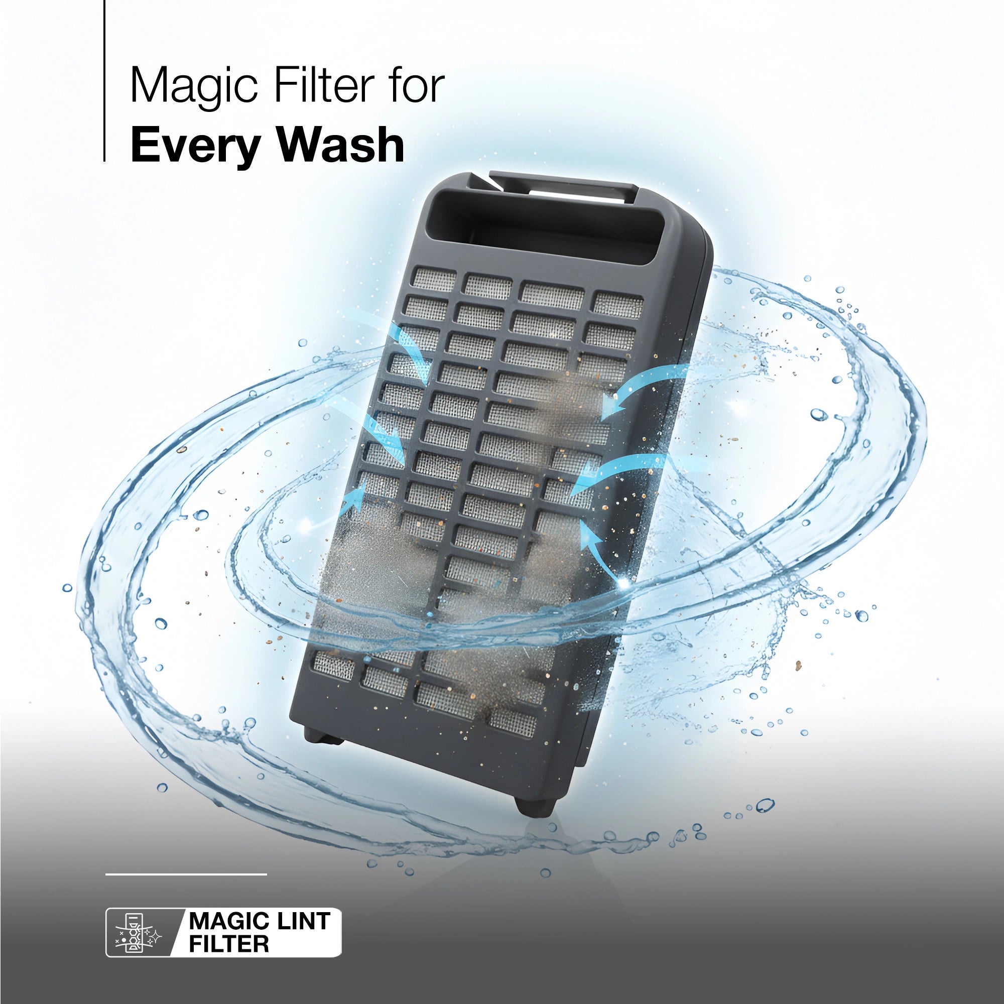 Sansui 14 kg 5 Star with Premium Glass Lid, Power Dry, Dual Waterfall and Dynamic Pulsator Semi Automatic Top Load Washing Machine (JSP140S-2024BR)