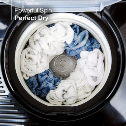 Sansui 14 kg 5 Star with Premium Glass Lid, Power Dry, Dual Waterfall and Dynamic Pulsator Semi Automatic Top Load Washing Machine (JSP140S-2024K)