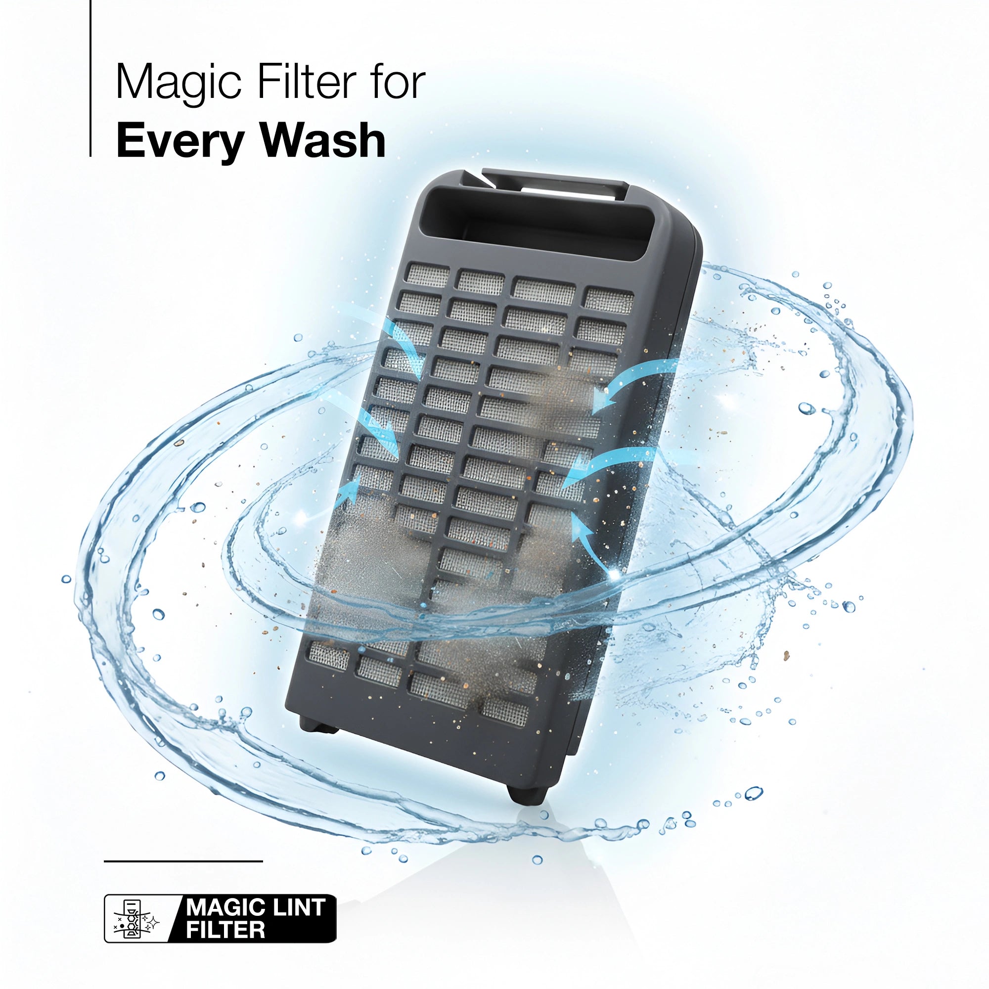 Sansui 14 kg 5 Star with Premium Glass Lid, Power Dry, Dual Waterfall and Dynamic Pulsator Semi Automatic Top Load Washing Machine (JSP140S-2024K)