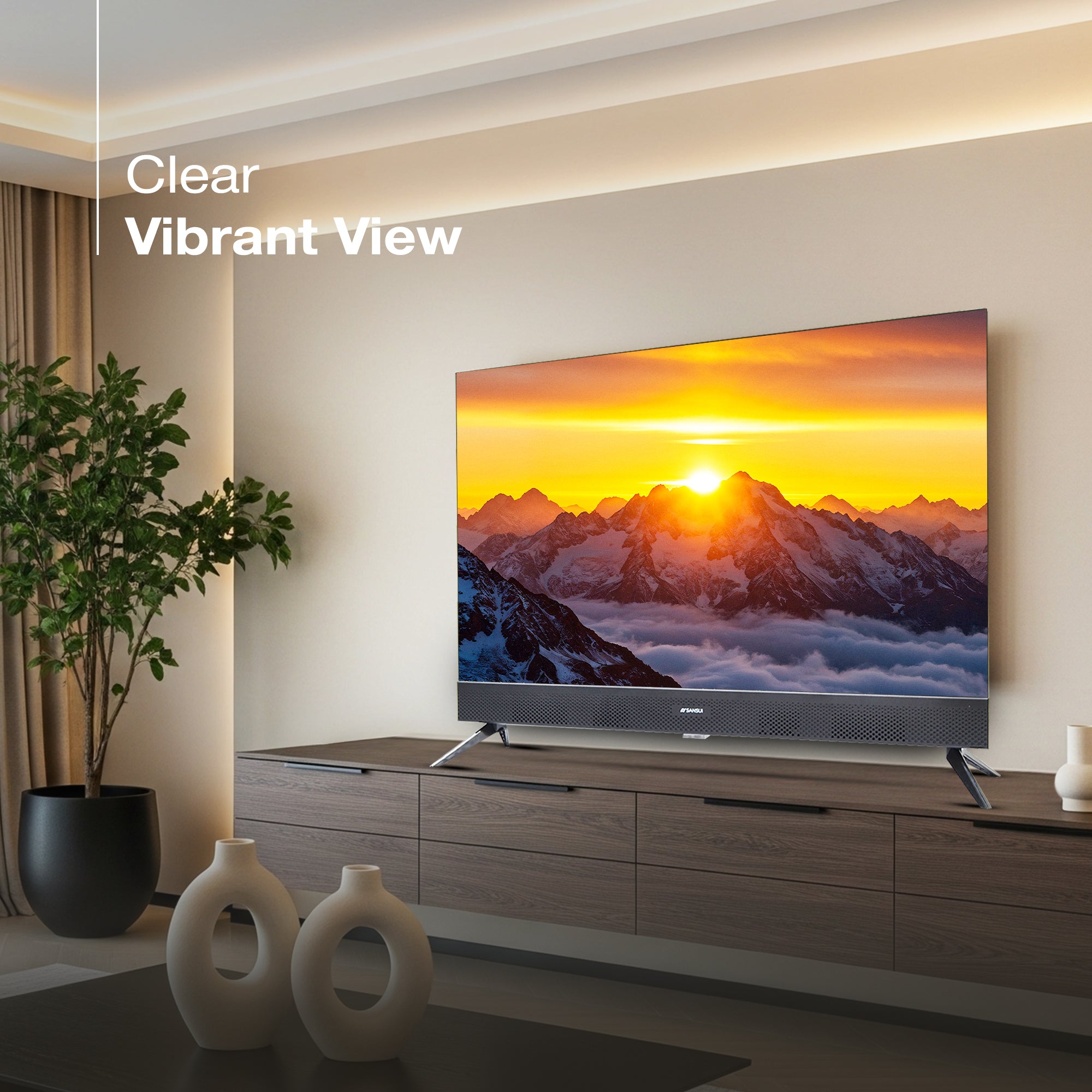 Sansui 80 cm (32) Google Smart TV With HD QLED, HDR10, HLG, Filmmaker Mode & Dolby Audio