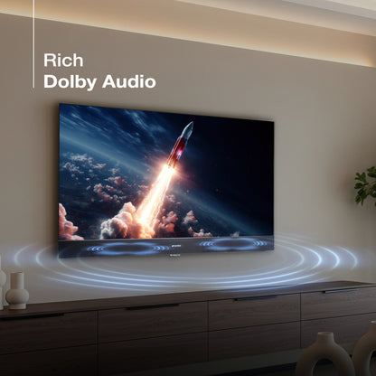 Sansui 80 cm (32) Google Smart TV With HD QLED, HDR10, HLG, Filmmaker Mode & Dolby Audio