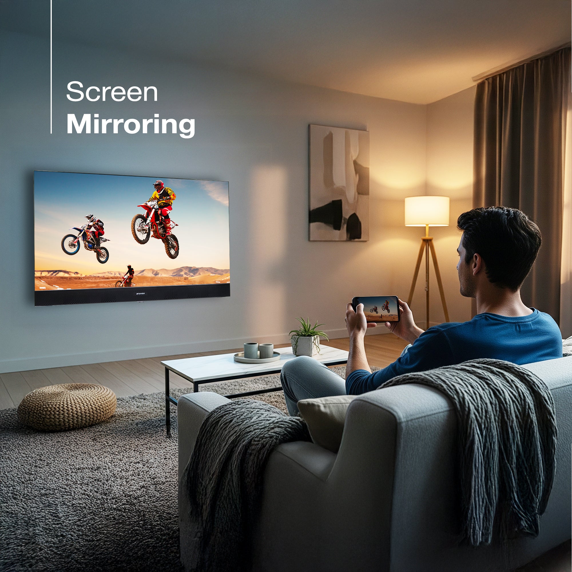 Sansui 80 cm (32) Google Smart TV With HD QLED, HDR10, HLG, Filmmaker Mode & Dolby Audio