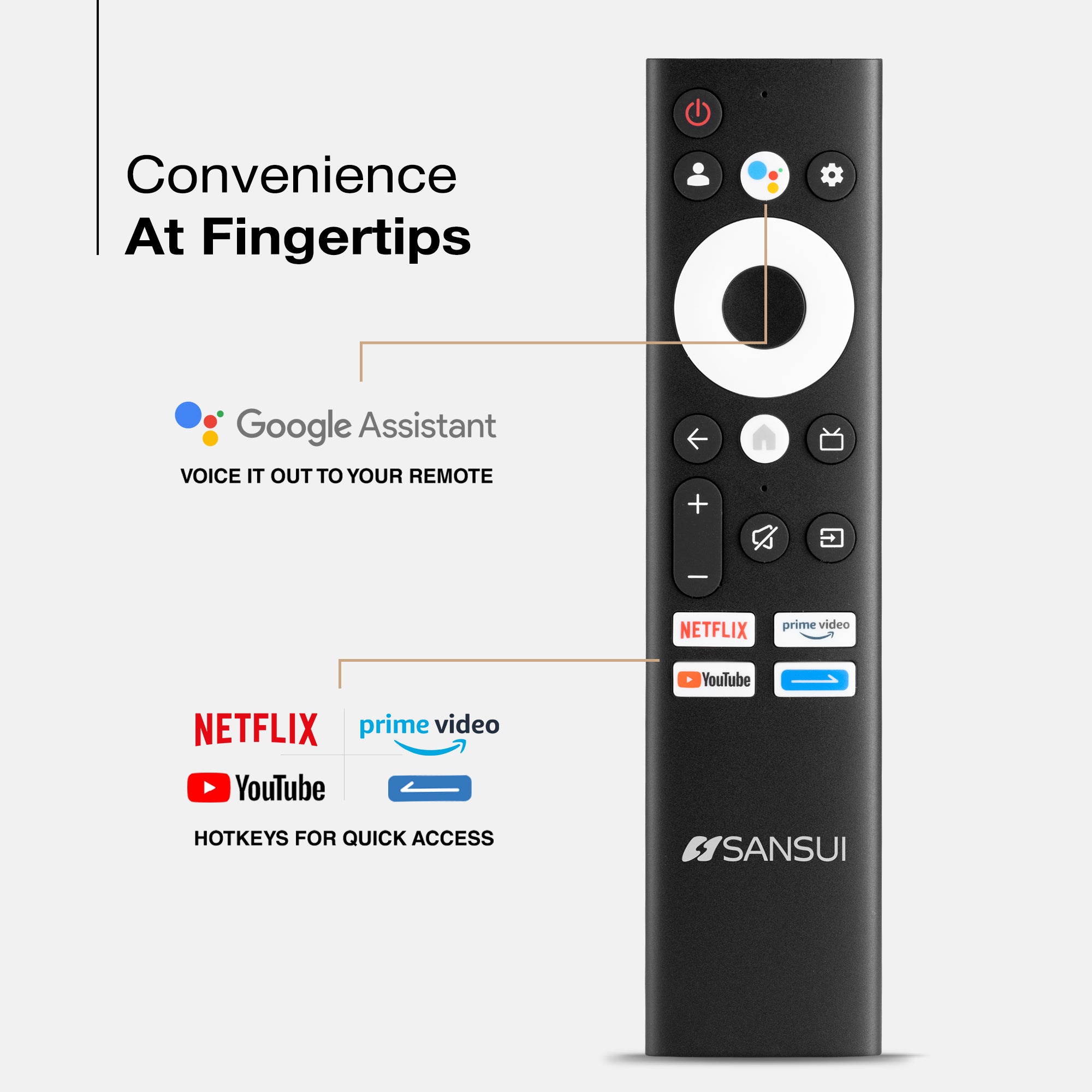 Sansui 80 cm (32) Google Smart TV With HD QLED, HDR10, HLG, Filmmaker Mode & Dolby Audio