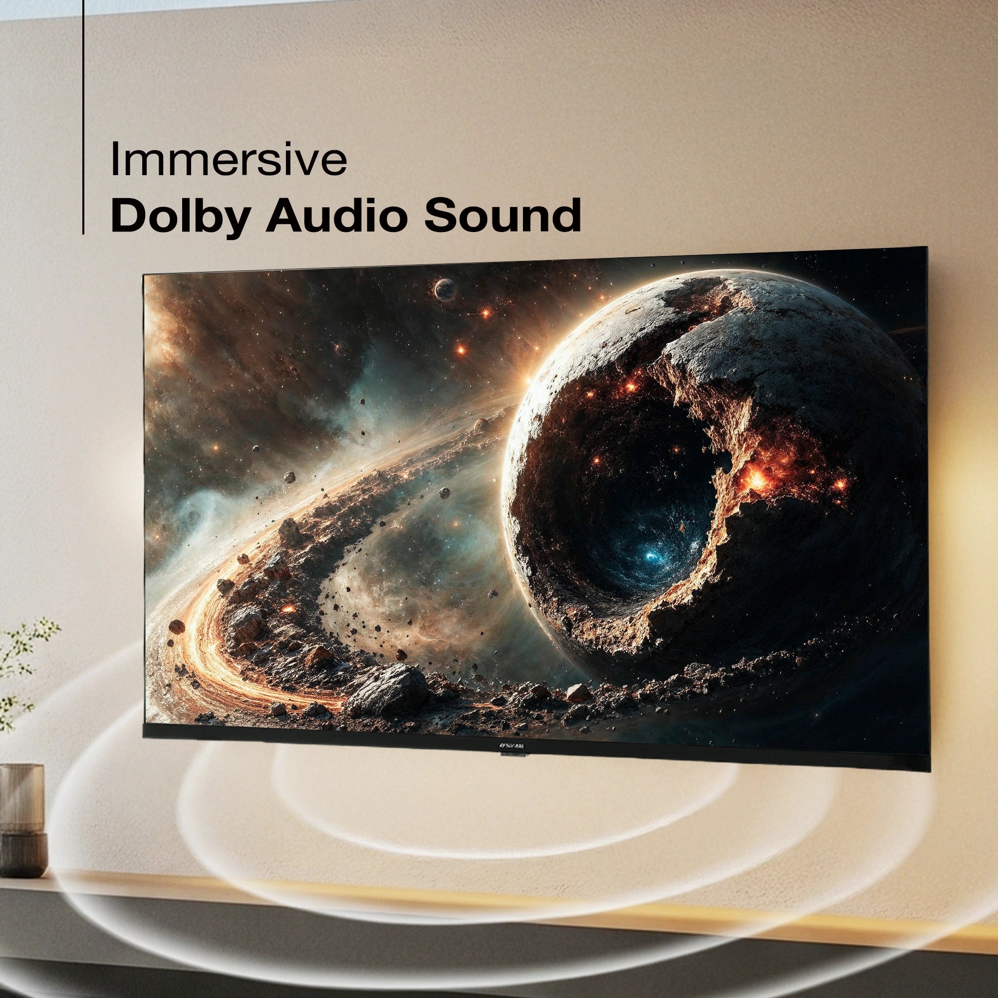 Sansui 80 cm (32) Google TV With HD & HLG Display, Dolby Audio, Surround Sound & HDR10, Google Assistant