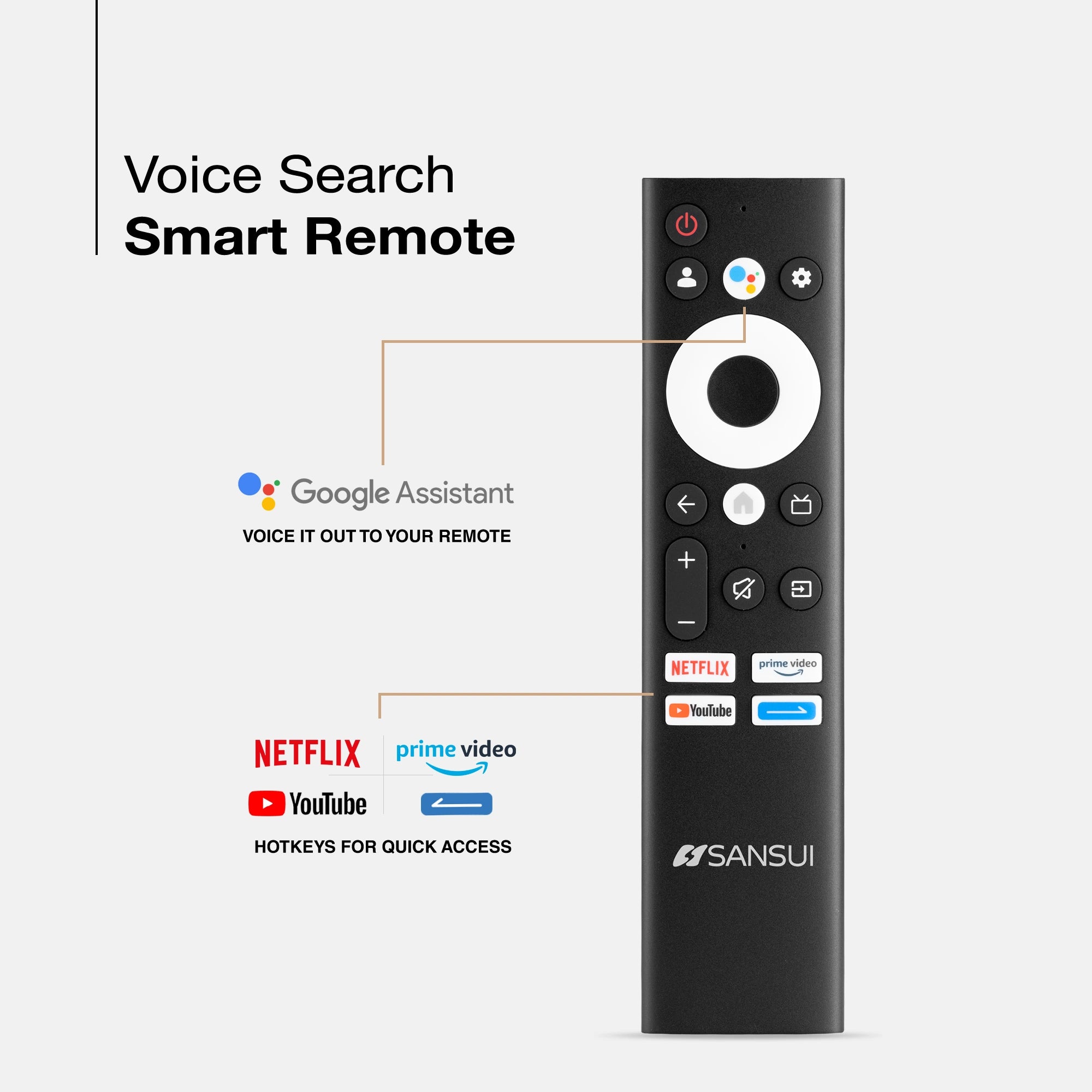 Sansui 109 cm (43) Full HD QLED Smart Google TV with HDR10, Dolby Audio, Bezel-Less Design, Built-in Chromecast & FloLED Panel (JSW43FHG5Q)