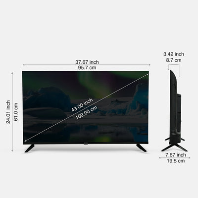 Sansui 109cm (43) Google TV with Full HD, HLG Display, Dolby Audio, Surround Sound, Box Speaker, HDR10 & Google Assistant (JSW43FHG5)