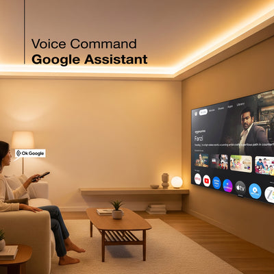 Sansui 109 cm (43) Google TV QLED (4K), HDR10+, HSR 120 Hz with Dolby Vision, Dolby Atmos & 30W Box Speaker (JSW43UG23Q)
