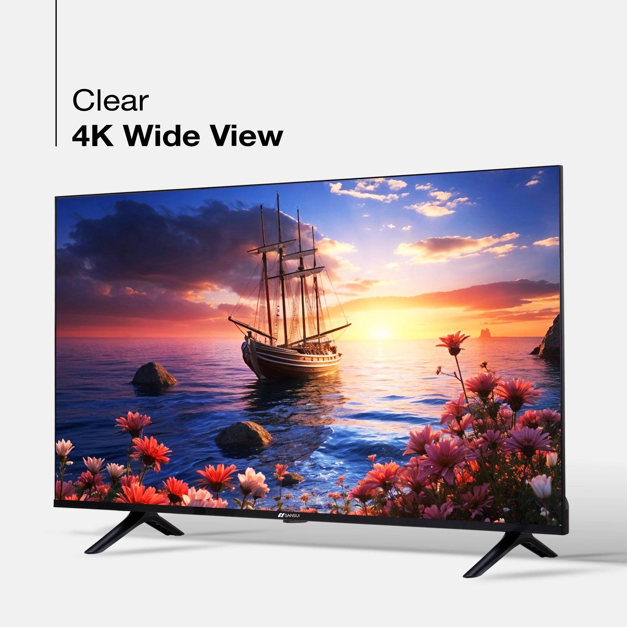 Sansui 127cm (50) UHD Google TV with HDR10, Dolby Audio, Surround Sound, Google Assistant & Zen Panel