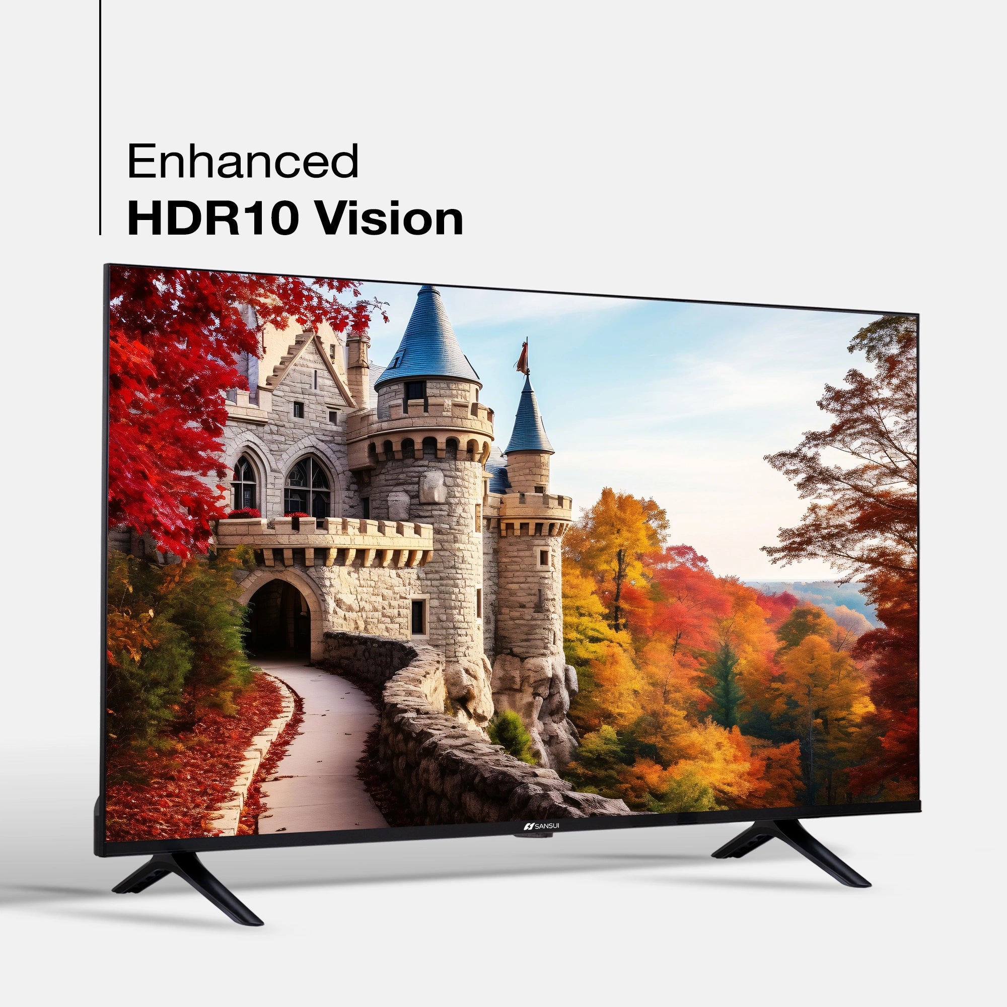 Sansui 127cm (50) UHD Google TV with HDR10, Dolby Audio, Surround Sound, Google Assistant & Zen Panel