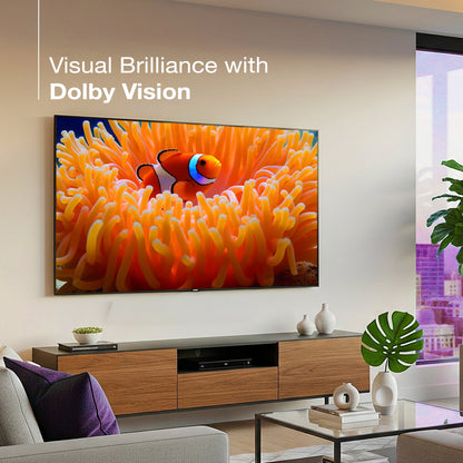 Sansui 140 cm (55) Google TV QLED (4K), HDR10+, HSR 120 Hz with Dolby Vision, Dolby Atmos & 30W Box Speaker