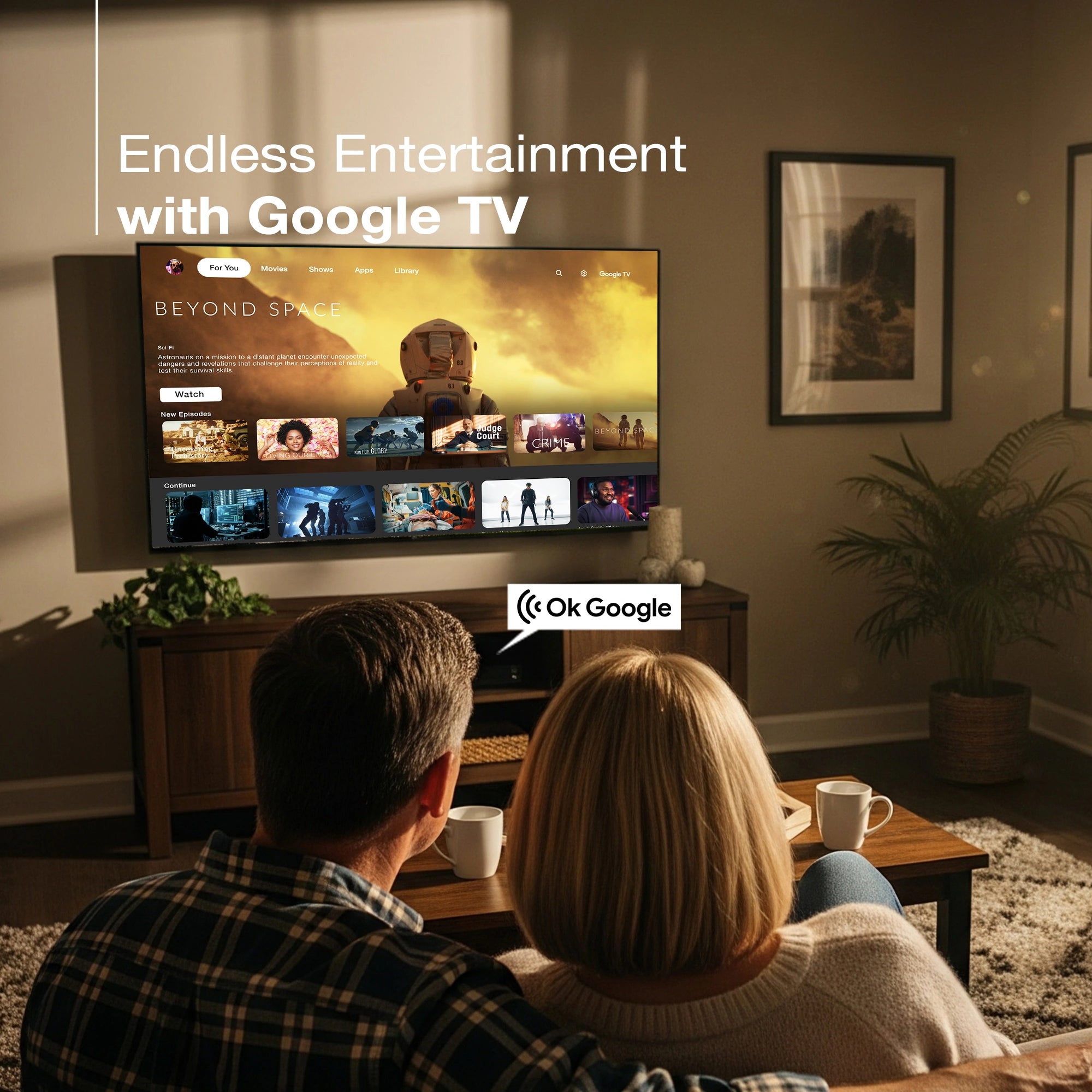 Sansui 140 cm (55) Google TV QLED (4K), HDR10+, HSR 120 Hz with Dolby Vision, Dolby Atmos & 30W Box Speaker