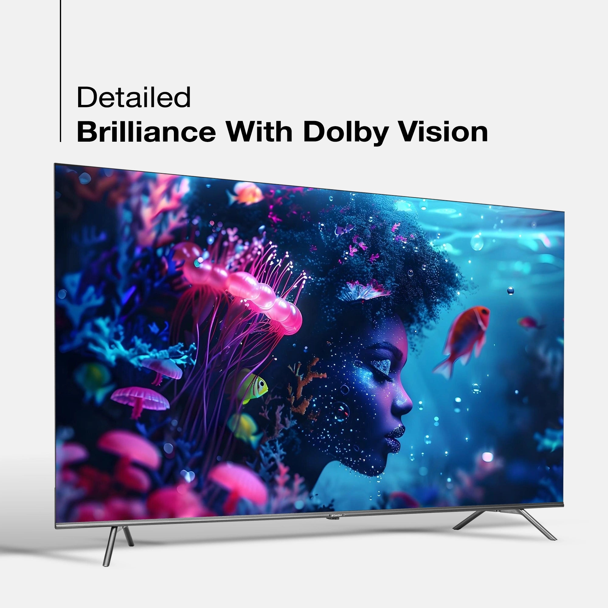 Sansui 165 cm (65) QLED (4K) Smart Google  TV with Dolby Vision, Dolby Atmos, DTS & HDR10