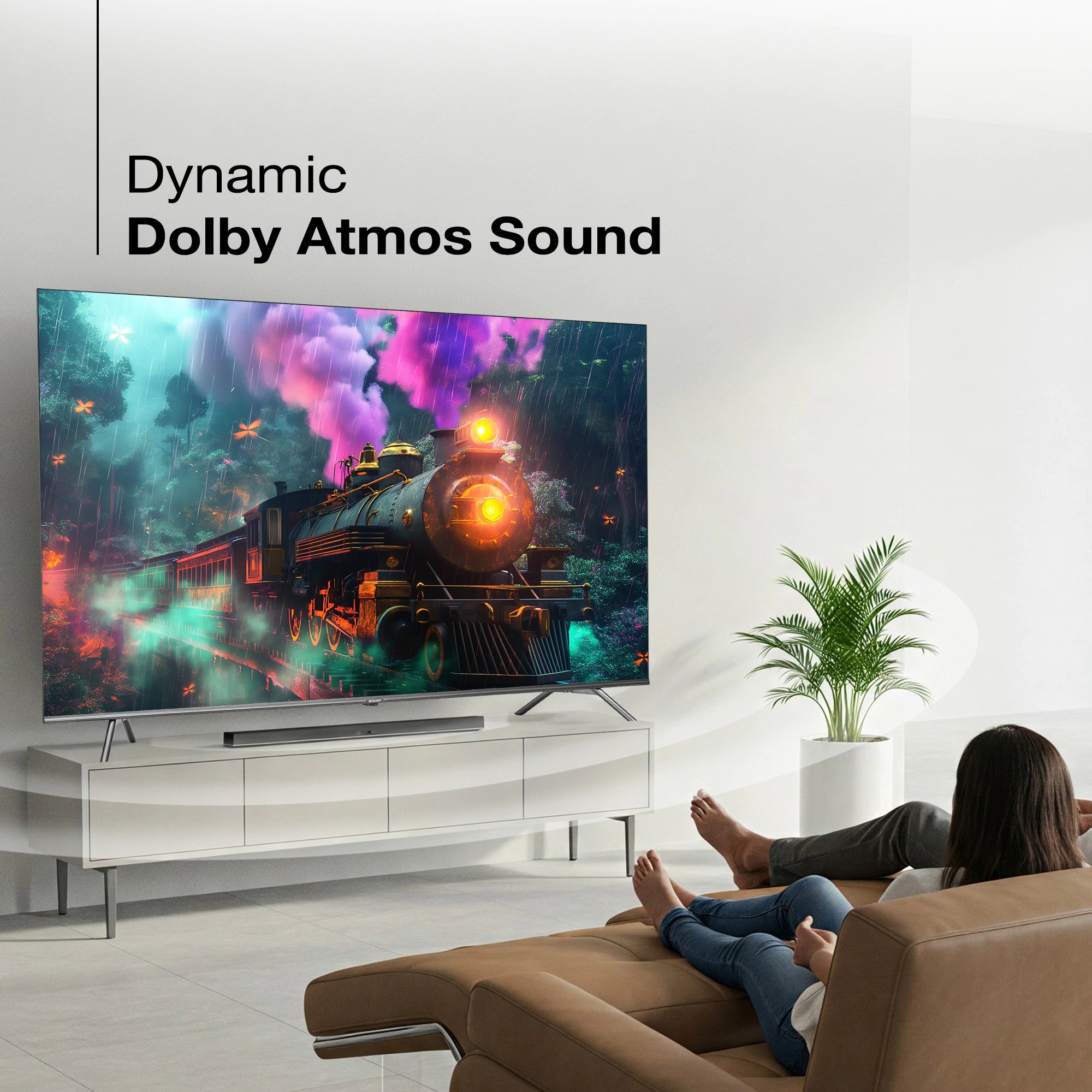Sansui 165 cm (65) QLED (4K) Smart Google  TV with Dolby Vision, Dolby Atmos, DTS & HDR10