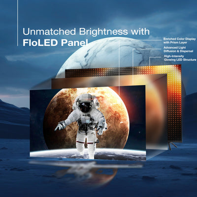 Sansui 165 cm (65) Google TV QLED (4K), HDR10+, HSR 120 Hz with Dolby Vision, Dolby Atmos & 30W Box Speaker (JSW65UG23Q)