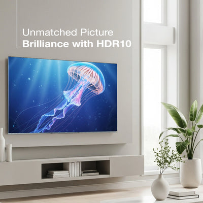 Sansui 165 cm (65) Google TV QD-Mini LED (4K), HDR10+ with Dolby Vision, Dolby Atmos & 85W Speaker System with Subwoofer and Tweeters (JSW65UGMQF)