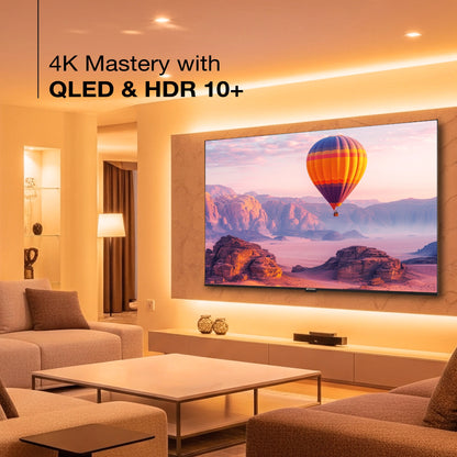 Sansui 190 cm (75) Google TV QLED (4K), HDR10+, HSR 120 Hz with Dolby Vision, Dolby Atmos & 30W Box Speaker