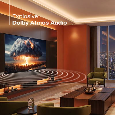 Sansui 190 cm (75) Google TV QLED (4K), HDR10+, HSR 120 Hz with Dolby Vision, Dolby Atmos & 30W Box Speaker (JSW75UG23QF)